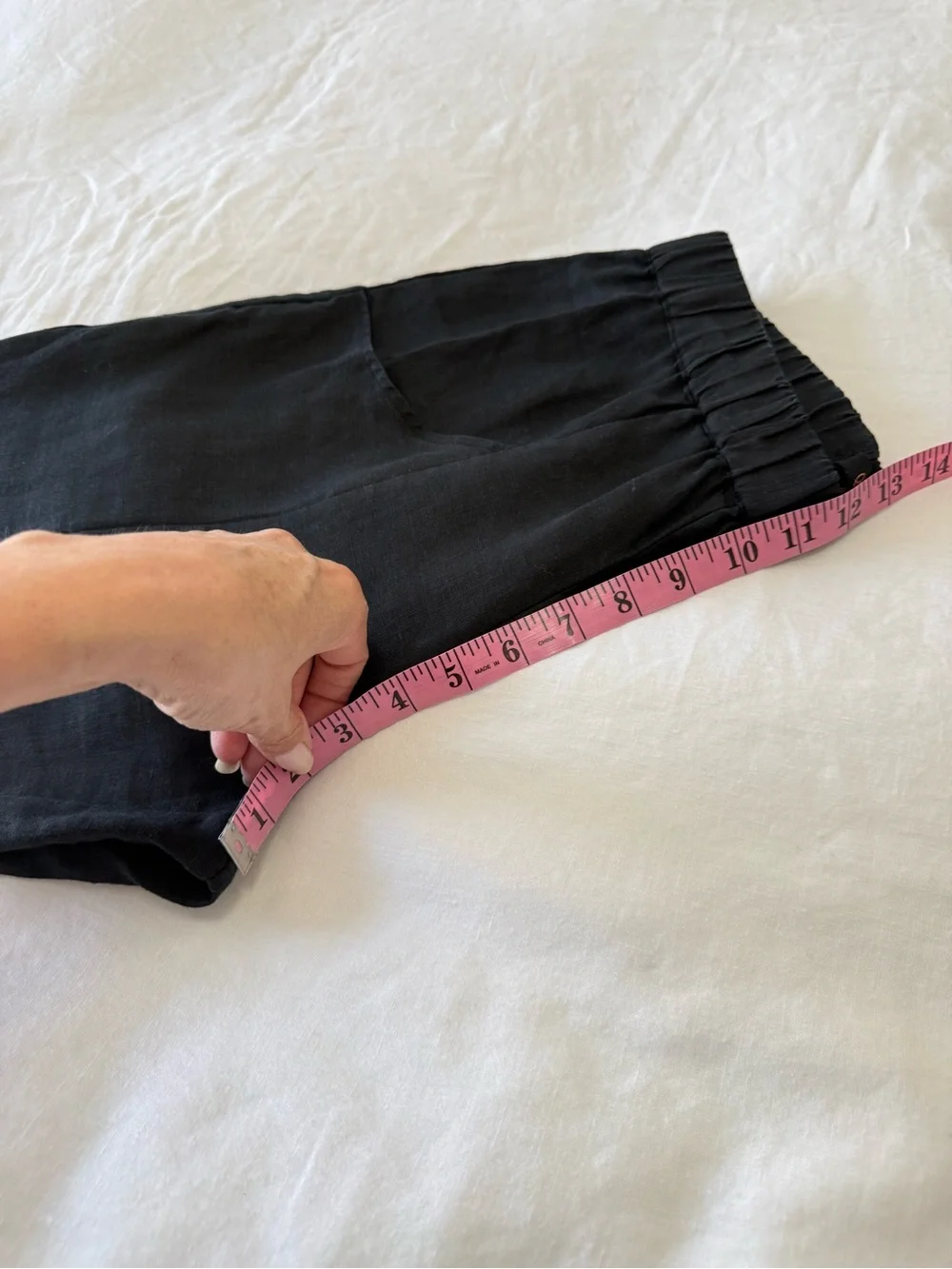 Quince | Women’s Small | Lot Of 2 White Black Linen Tapered Leg Ankle Pants